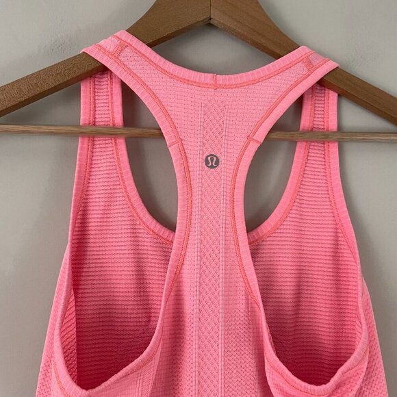 Lululemon Swiftly Tech Racerback Tank Coral Pink Size 6 - Picture 3 of 5